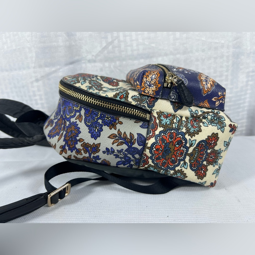 Coach Mini Backpack in Multicolor Paisley Floral Print - Picture 3 of 11